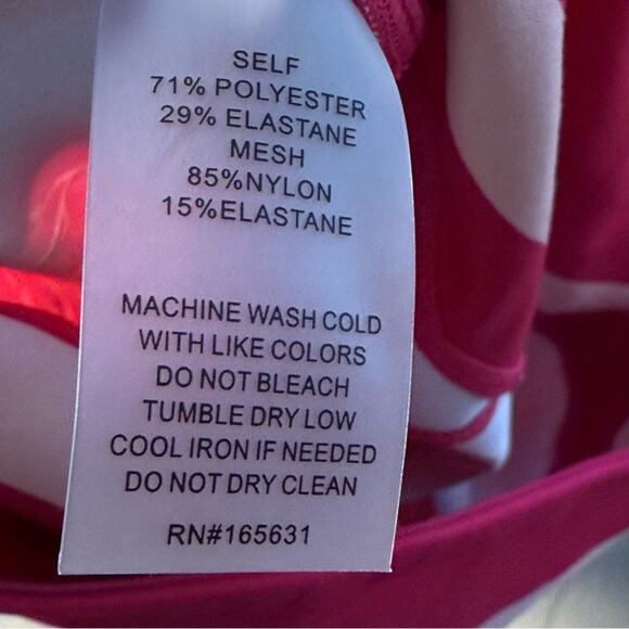 Johnny Was Active NWOT Misty Fall Bee floral Hot Pink Leggings Size XL - Picture 5 of 8